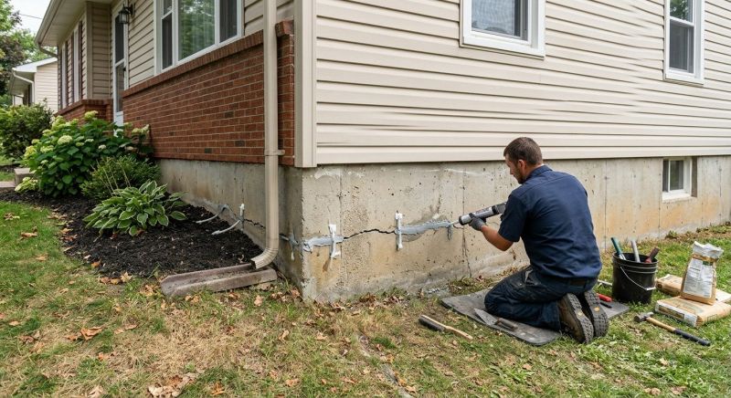 Cracked Foundation Repair in Cumming, GA