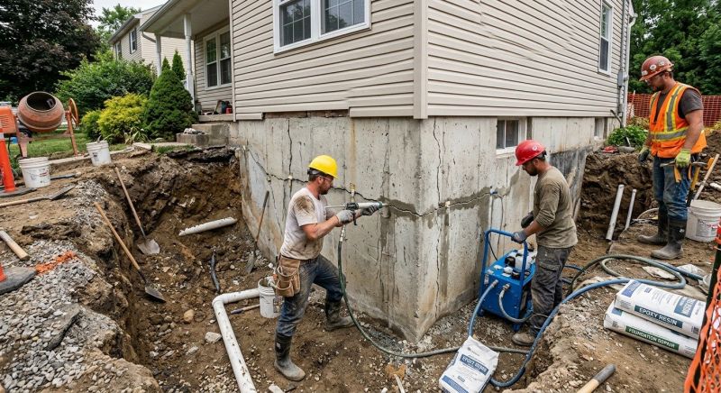 Cracked Foundation Repair in Jasper, GA