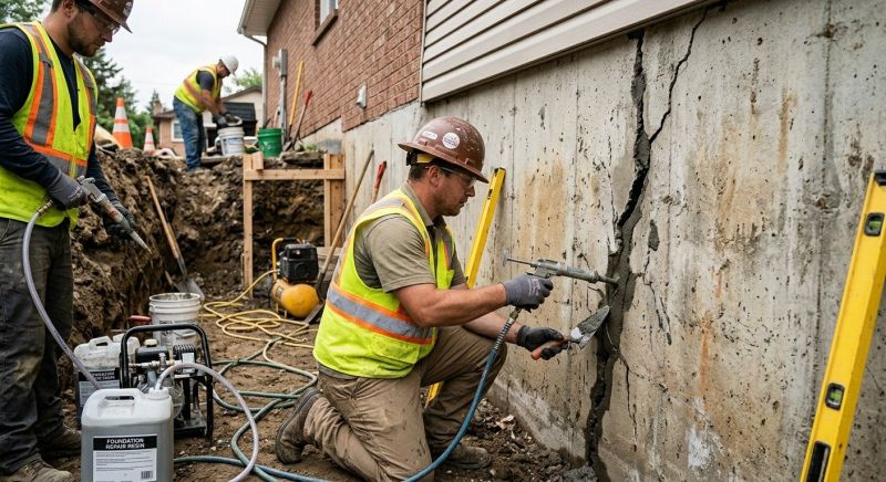 Cracked Foundation Repair in Marietta, GA