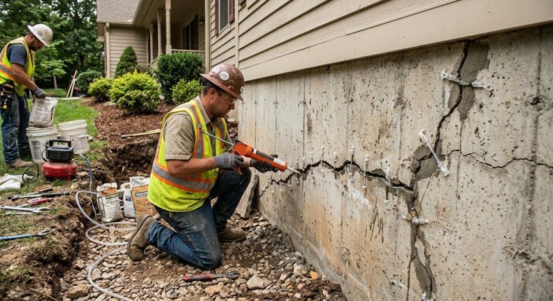 Cracked Foundation Repair in Powder Springs, GA