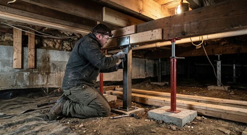Crawlspace Structural Repair in Cherokee County, GA