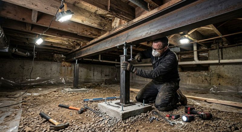 Crawlspace Structural Repair in Cherokee County, GA