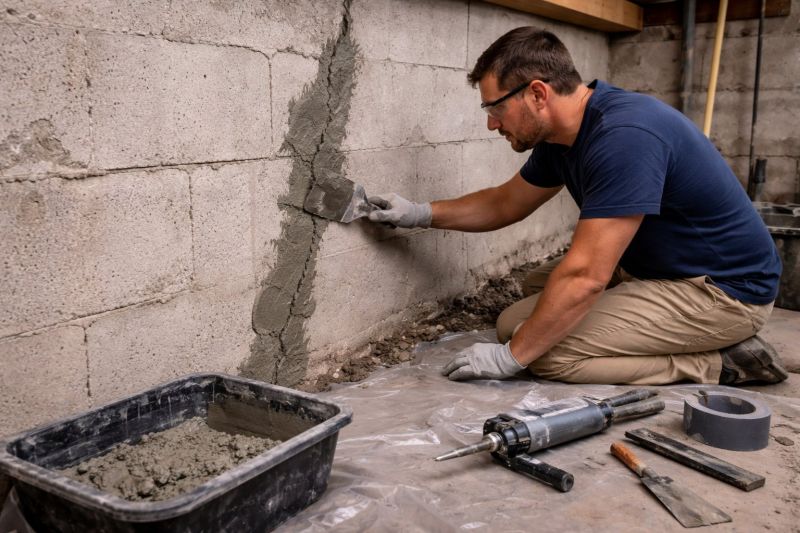 Foundation Crack Repair in Canton, GA