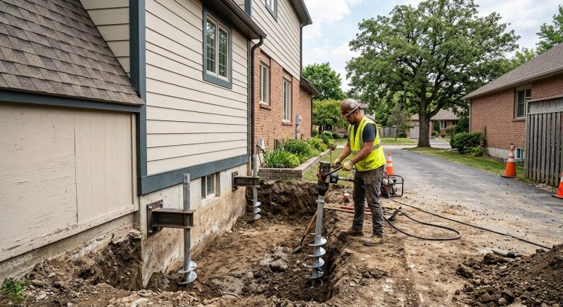 Helical Piers Installation in Cherokee County, GA