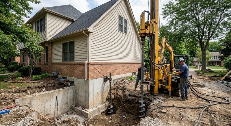 Helical Piers Installation in Cherokee County, GA