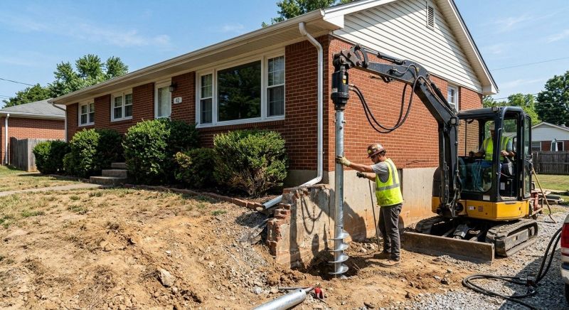 Helical Pile Installation in Cherokee County, GA