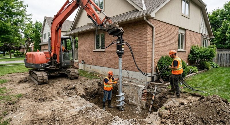 Helical Pile Installation in Cherokee County, GA