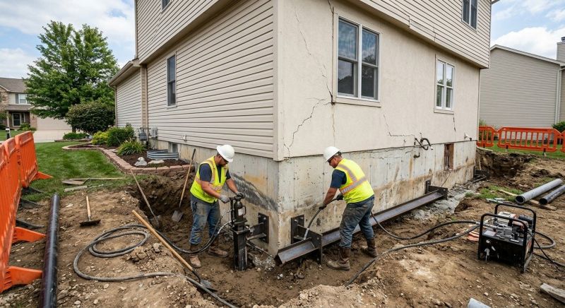 Sinking Foundation Repair in Buford, GA