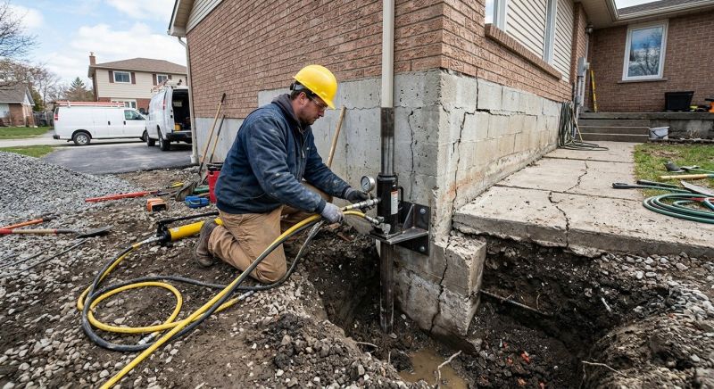 Sinking Foundation Repair in Cartersville, GA