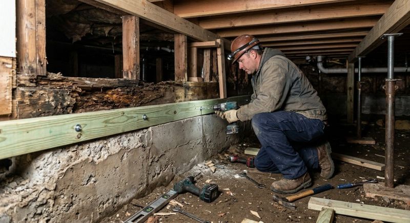 Sinking Foundation Repair in Norcross, GA